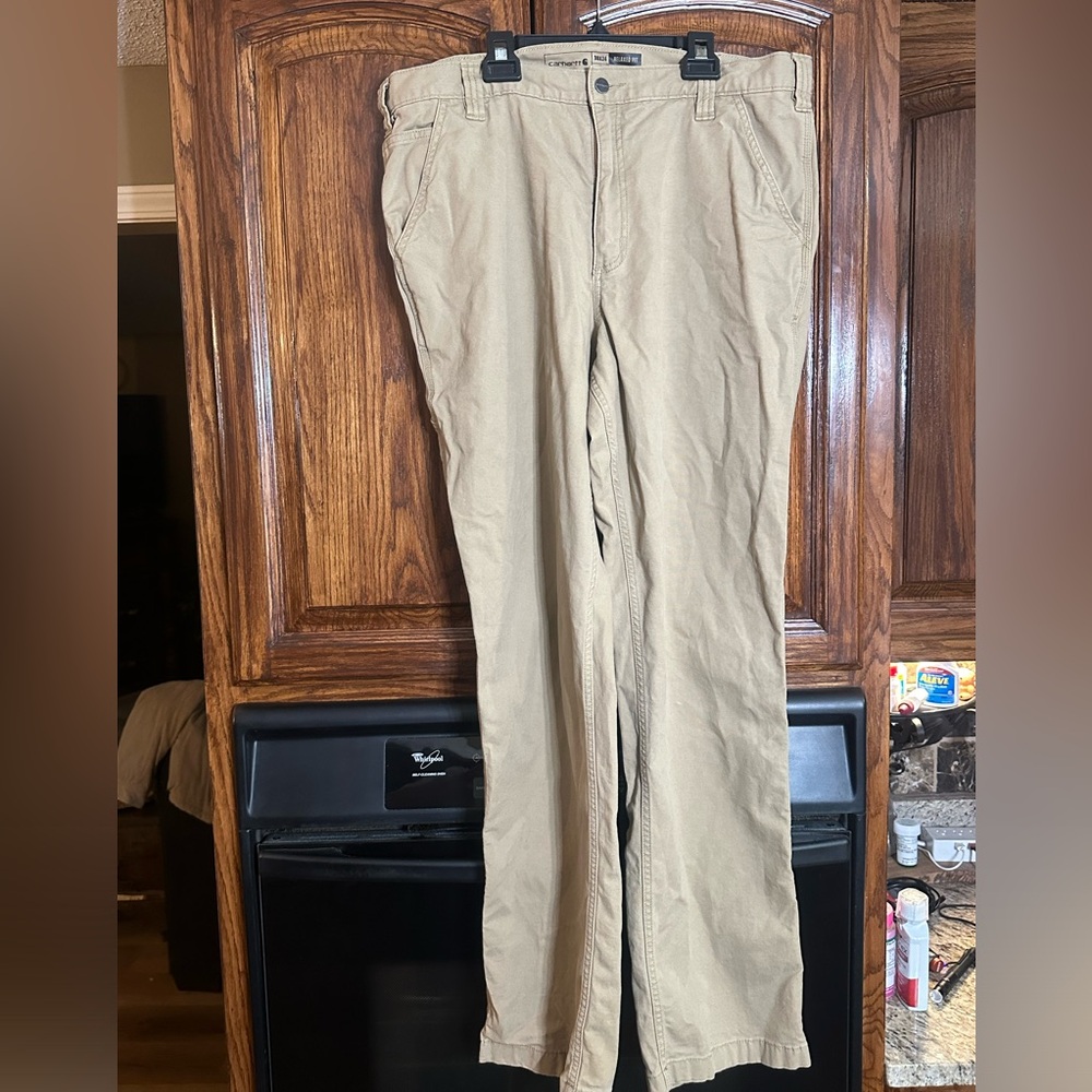 38x34 Khaki Carhartt Pants Relaxed Fit